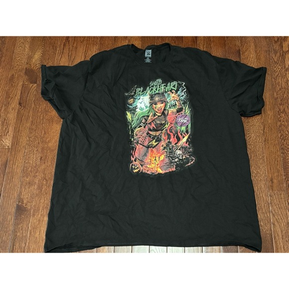 Shotzi Blackheart WWE Men's Size 4XL "Tee Eat My Tank" Black T-Shirt - Picture 1 of 3